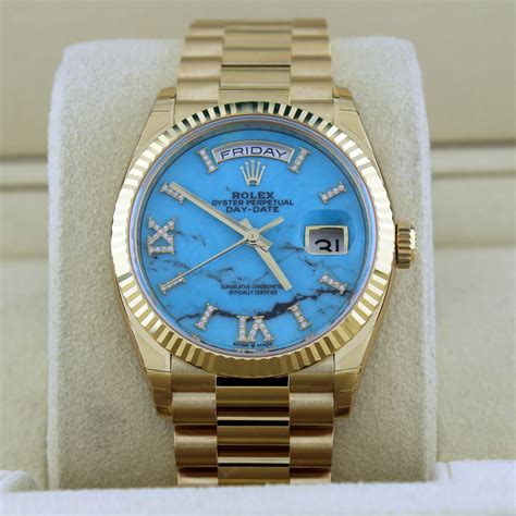 rolex day date turchese